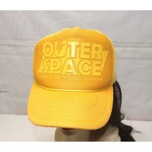 Outer Space Fashion Hat. Taiwan Fashion Company Ultra RARE Hat Yellow Vintage